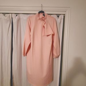 18 Pink Eloquii tie neck dress